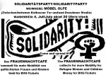 Flyer Soliparty des FrauenNachtCafés bei Möbel Olfe